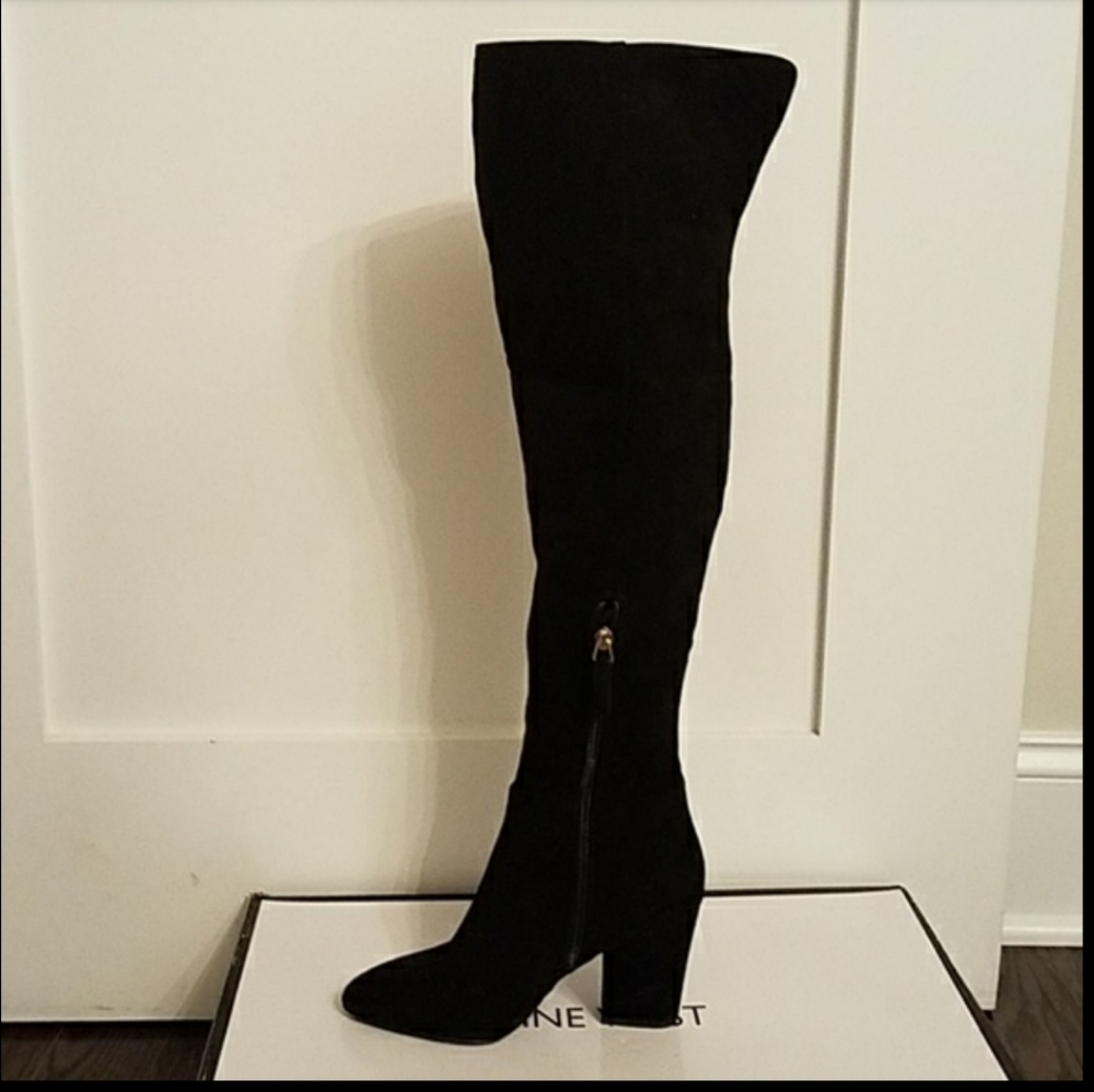 Nine west black over the knee boot - Picture 4 of 8